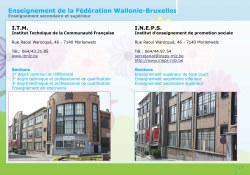 L'enseignement de la Fédération Wallonie-Bruxelles à Morlanwelz